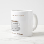 まずコーヒーを飲む…ジャンボマグ ジャンボコーヒーマグカップ (正面右)