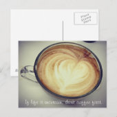 まずコーヒーを飲む ポストカード (正面/裏面)