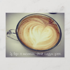 まずコーヒーを飲む ポストカード