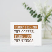 まずコーヒーを飲む ポストカード (スタンド正面)