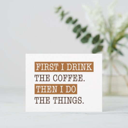 まずコーヒーを飲む ポストカード (スタンド正面)