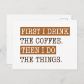 まずコーヒーを飲む ポストカード (正面/裏面)