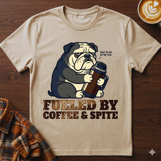 まずコーヒーを。で、後から大人になる。イライラチワワ Tシャツ