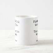 まずコーヒー、その後に書く 面白い コーヒーマグカップ (中央)