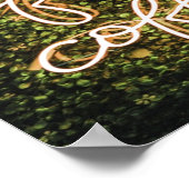 まずコーヒー、ネオンライトの名言 ポスター (角)