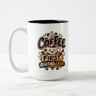 まずコーヒー、大人になるのはその後 ツートーンマグカップ