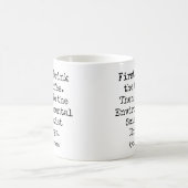 まずコーヒー、次に環境科学者 コーヒーマグカップ (中央)