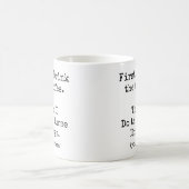 まずコーヒー、次に看護師 コーヒーマグカップ (中央)