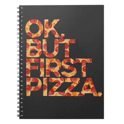 まずピザを ノートブック (正面)