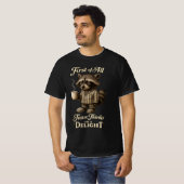 まず最初にイエス様は私を喜びと捉えて下さる アライグマ Tシャツ (正面フル)