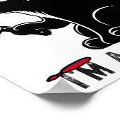 まず最初に私は喜びおもしろいの皮肉な猫の男性 ポスター (角)