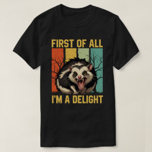まず最初に私は喜びの皮肉なポストサム怒だ Tシャツ