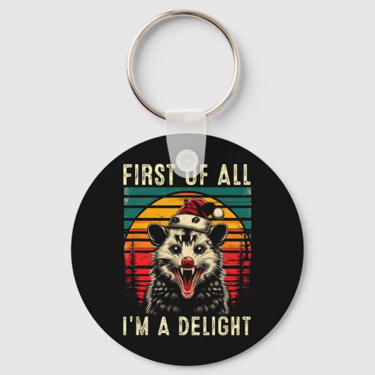 まず最初に私は喜びオポ怒ッサムChである キーホルダー (正面)