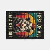 まず最初に私は喜びオポ怒ッサムChである フリースブランケット (正面(横))