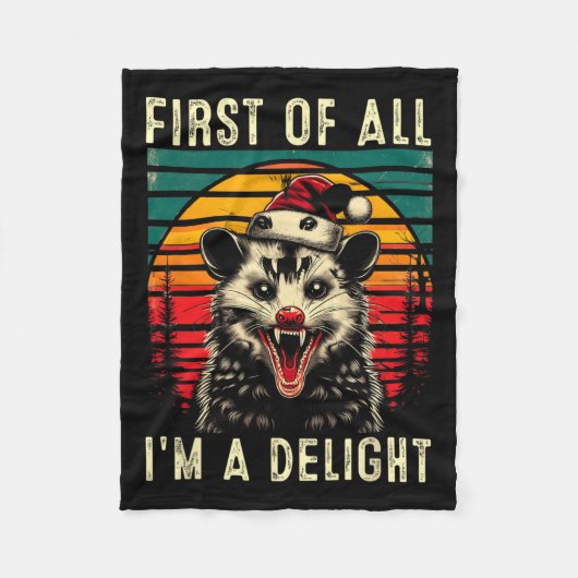 まず最初に私は喜びオポ怒ッサムChである フリースブランケット (正面)