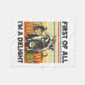 まず最初に私は喜びヴィンテージ90s秋のhallow フリースブランケット (正面(横))