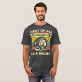 まず最初に私は喜ぶ皮肉なオポ怒サ Tシャツ (正面フル)