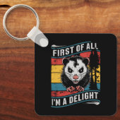 まず最初に私はPossumの喜びおもしろいである キーホルダー (正面)