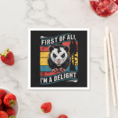 まず最初に私はPossumの喜びおもしろいである スタンダードカクテルナプキン (インサイチュ)