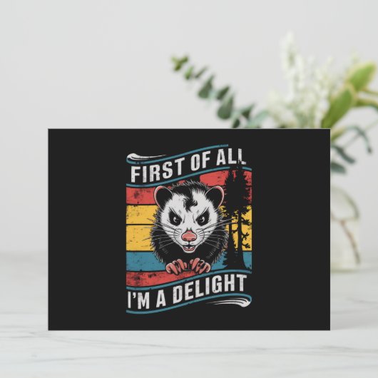 まず最初に私はPossumの喜びおもしろいである 招待状 (スタンド正面)