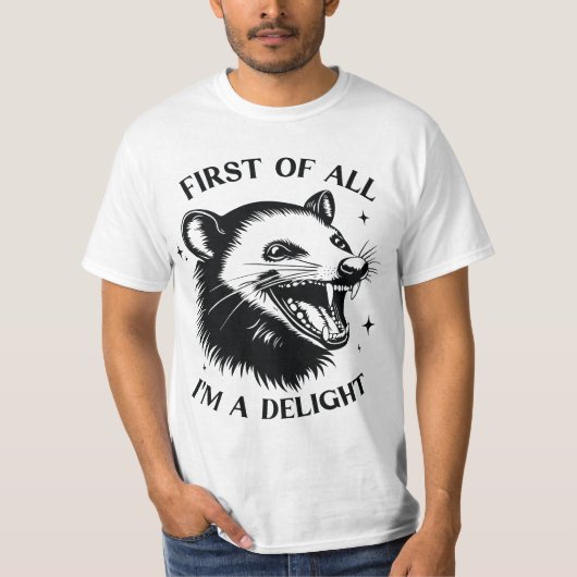 まず最初に、私は喜びを与える存在 Tシャツ (正面)