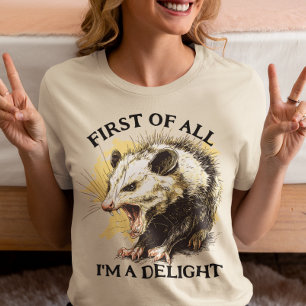 まず私は喜びのオポッサム Tシャツ
