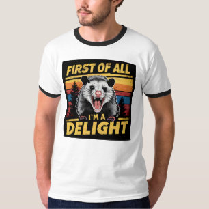 まず私は喜びの要おもしろい因怒だ Tシャツ