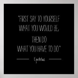 まず自分に自分がエピクロスになるものを言いなさい ポスター