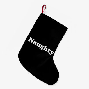 またいけなはNice、両面、白黒 スモールクリスマスストッキング