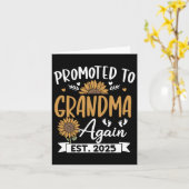 またおばあちゃんに昇格しました 2025年ひまわり予定 カード (黄色い花)