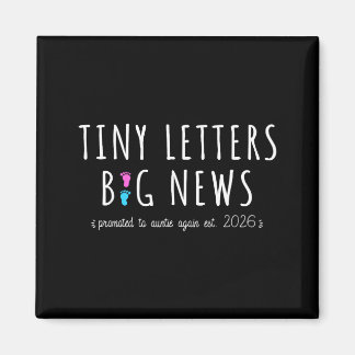 またおばさんに昇格 2026-2人目の赤ちゃん発表 マグネット