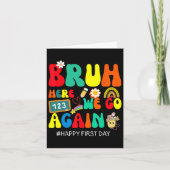 またかよ おい まじかよ そんなわけで 学校初日のおめでとうをな Fu カード (正面)