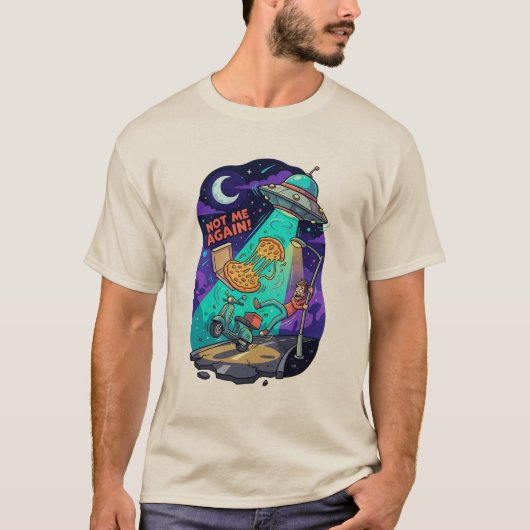 またしても僕か:宇宙ピザ誘拐事件 Tシャツ (正面)
