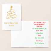 またその季節がやってきた 箔カード (ディスプレー)