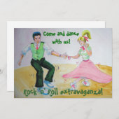 またねじって踊りロックとロール 招待状 (正面/裏面)