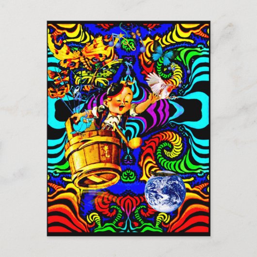 またねワニ ポストカード (正面)