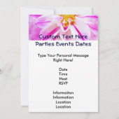 またね！招待状イベントカスタムダリア 招待状 (裏面)