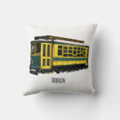 またのトロリーの漫画イラスト クッション (裏面)