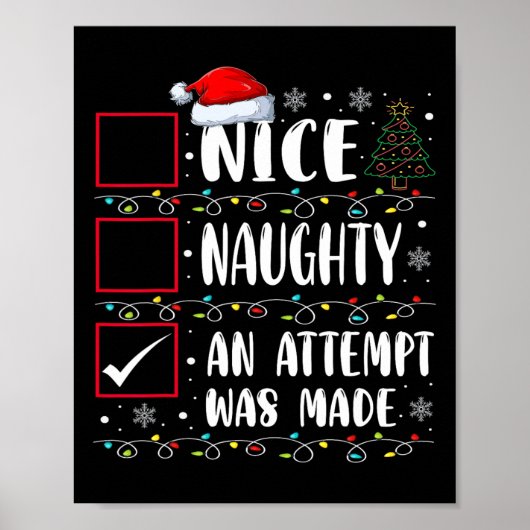 またはいけないいおもしろい試みがクリスマにされた ポスター (正面)