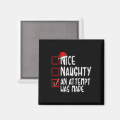 またはいけないいおもしろい試みがクリスマにされた マグネット (正面/裏面)