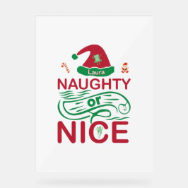 またはいけなサンタデザインの素敵なクリスマスカエル アクリルサイン