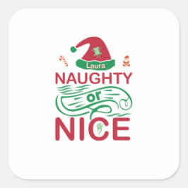 またはいけなサンタデザインの素敵なクリスマスカエル スクエアシール