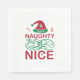 またはいけなサンタデザインの素敵なクリスマスカエル スタンダードランチョンナプキン