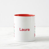 またはいけなサンタデザインの素敵なクリスマスカエル マグカップ (中央)