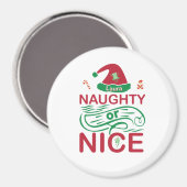 またはいけなサンタデザインの素敵なクリスマスカエル マグネット (正面/裏面)