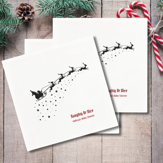 またはいけなナイスサンタズスレイトインデア スタンダードカクテルナプキン