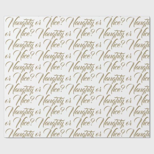 またはいけなナイスホワイト金ゴールドエレガントスクリプトおもしろい ラッピングペーパー (フラット)