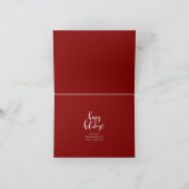 またはいけなナイスレッドプレイドの幸せな休日 シーズンカード (内部)