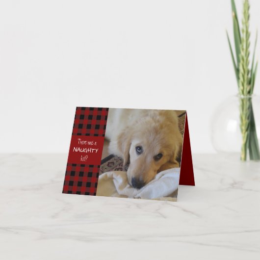 またはいけなナイスレッドプレイドの幸せな休日 シーズンカード (正面)