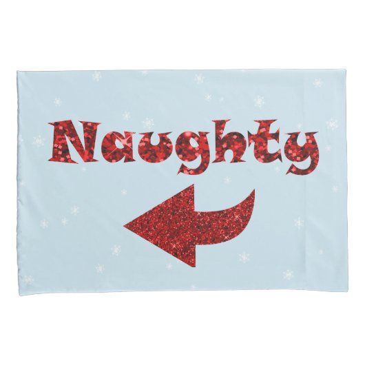 またはいけなニースおもしろいブルーのクリスマス 枕カバー (正面右)